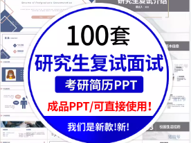 大学生考研复试全能PPT资源包